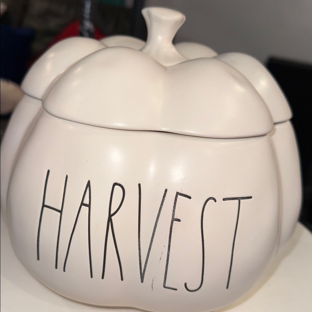 Rae Dunn White Harvest Pumpkin Decor